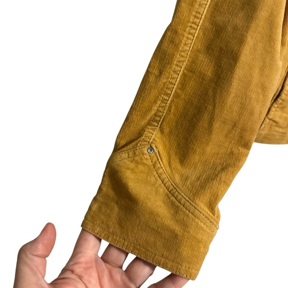 AMI Women's Corduroy Jacket Tan Size M Button-Up Trucker Western Retro Cowgirl - Picture 5 of 9